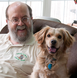Don Hanson and Muppy the dog